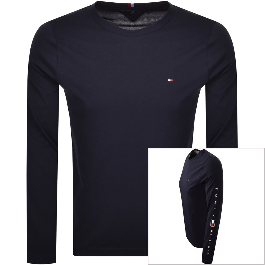 Alternative Image for ProductTommy Hilfiger Essential Long Sleeve T Shirt Navy1